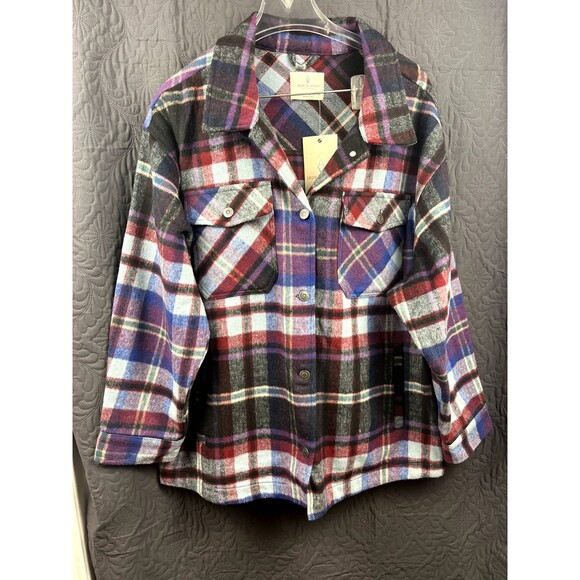 Other - Jade & Ivory Plaid Shacket Cottagecore Grandma Grandpa Gift Classic SZ XL:NWT